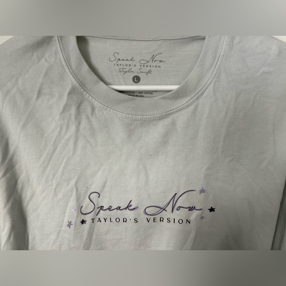 Taylor Swift Speak Now Official Merchandise Long Sleeve T-Shirt Tee Size Large L - Picture 6 of 8